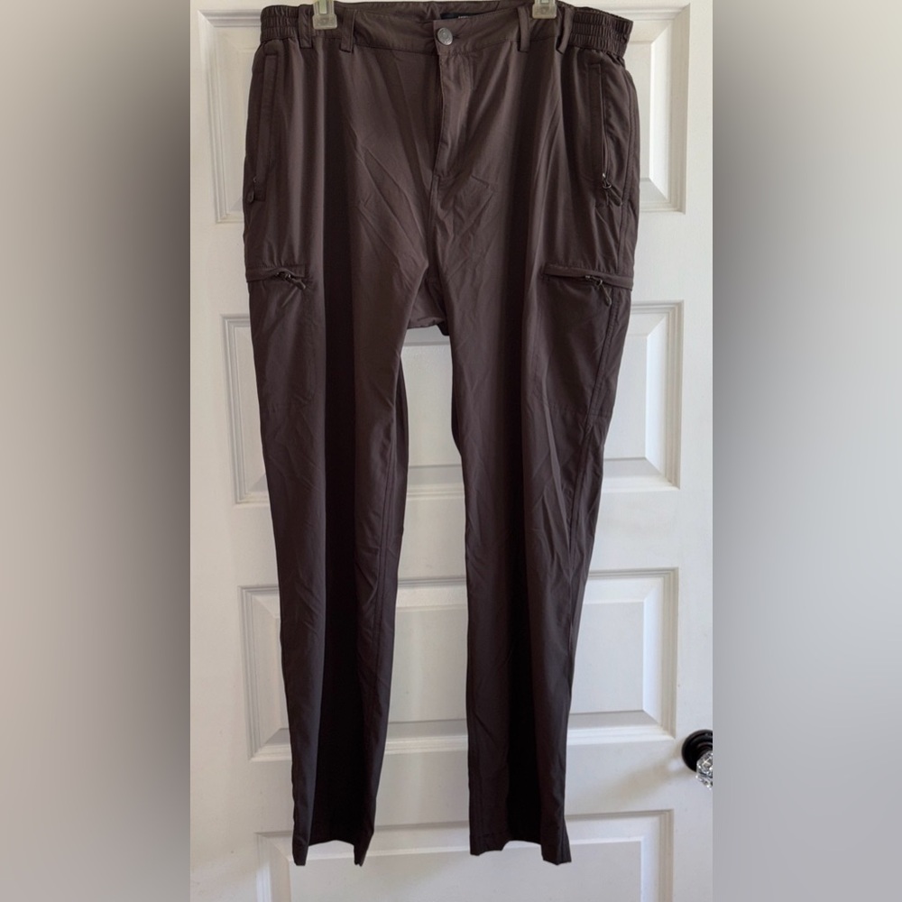 Mier Pants 16 Chocolate Brown Stretch Lightweight Utility Cargo Hiking Gorpcore